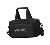 QUXVUIS Bolsa para pedalera de guitarra fabricada con materiales resistentes que ofrece un alojamiento seguro para músicos y equipos valiosos. Bolsa de, Negro, 34x18x7cm