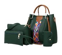 QUXVUIS Bolso de mano con almacenamiento integrado de gran capacidad para todos los artículos, bolsas para madres e hijos con más tamaños para elegir, bandolera, verde
