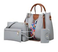 QUXVUIS Bolso de mano con almacenamiento integrado de gran capacidad para todos los artículos, bolsas para madres e hijos con más tamaños para elegir, bandolera, gris claro