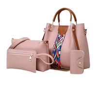 QUXVUIS Bolso de mano con almacenamiento integrado de gran capacidad para todos los artículos, bolsas para madres e hijos con más tamaños para elegir, bandolera, rosa