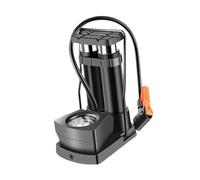 QUXVUIS Bomba de pie de presión con Doble Cilindro para inflado rápido Bicicletas y Coches. Inflado rápido neumáticos Bicicleta. Portátil y Ahorra Tiempo y Esfuerzo. Manómetro presión