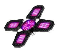 QUXVUIS Bombilla plegable de espectro completo para cultivo de plantas, bombilla LED ABS fácil instalar y bajo consumo, 150W-E27