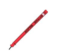 QUXVUIS Boya Profesional de 180x15cm, Tubo de señal, Accesorios subacuáticos inflables, esnórquel, Salchicha, marcadores Buceo, Rojo Fluorescente