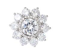 QUXVUIS Broche de cristal transparente para solapa, impresionante decoración, a mujeres y niñas les encantan las fiestas del día de Navidad y ocasiones especiales, broche de