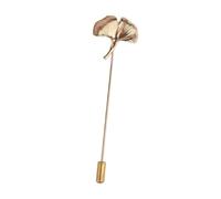 QUXVUIS Broche de Ginkgo, Elegante Broche para Bufanda, Accesorio de Solapa. Accesorio 100 Nuevo para Todos, Especial y a la Moda. Ancho aproximado: 2,4 cm/0,94 Pulgadas.