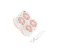 QUXVUIS Cabezal de repuesto para depilación corporal, depiladora eléctrica con cepillo, piernas sin dolor, afeitado para mujeres. El tamaño de la palma está contorneado para adaptarse cómodamente a la