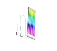 QUXVUIS Cable de alimentación Flexible para Placa Base ARGB, Cable de extensión de alimentación, Tira de luz LED de 5 V, eficiente para Sistemas de, 12 Tiras Blancas, 23.5 x 1 cm