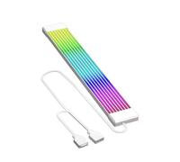 QUXVUIS Cable de alimentación Flexible para Placa Base ARGB, Cable de extensión de alimentación, Tira de luz LED de 5 V y 3 Pines, eficiente para, Tira de, 8 Tiras Blancas, 23.5 x 1 cm