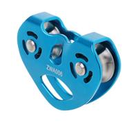 QUXVUIS Cable de Tirolesa, polea Doble, poleas de Cuerda Doble Velocidad, Equipo espeleología, Equipo rápel, Accesorios para Exteriores, Fuerza 25KN