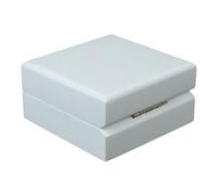 QUXVUIS Caja de anillo Organizador de compromiso cuadrado Exhibición almacenamiento Estuche transporte Autoensamblaje Propuesta regalo Ligero