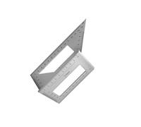 QUXVUIS Calibrador de ingletes 3D de aleación aluminio para carpintero, regla medición multifuncional, calibre ingletes 45/90/135 grados