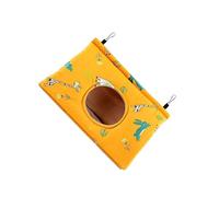 QUXVUIS Cama de Peluche para pájaros, casa Nido para pájaros con un práctico Agujero, cabaña cálida de Invierno para Que los se sientan Seguros, casa Nido cálida de