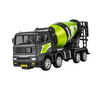 QUXVUIS Camión de ingeniería de construcción, Juguete vehículo construcción Fundido a presión, Juguete para niños, Coche Mezclador, Negro, Verde, Carro Mezclador