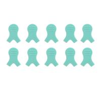 QUXVUIS Cepillo de pestañas en forma de Y, 10 piezas, herramienta separación pestañas antideslizantes, almohadillas para permanente, cepillos para permanente injerto, extensión