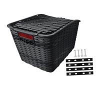 QUXVUIS Cesta de bicicleta para perros, organizador de gran capacidad para actividades al aire libre, ciclismo y compras seguras para compras diarias, cesta trasera para