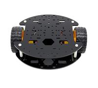 QUXVUIS Chasis de coche inteligente de velocidad, disco código Raspberry, apto para competición laberintos, equipado con interfaz reservada para módulos, kits robótica inteligente, chasis