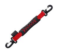 QUXVUIS Cinturón portazapatillas de esquí con Elevador para Patines en línea. Flexible, Ideal para un Estilo de Vida Activo. Permite Colgar los Patines en la Bicicleta o a, Rojo, 33 centímetros