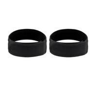 QUXVUIS Cinturones elásticos con hebilla a la moda, 2 piezas, para un aspecto elegante, sin hebilla, cinturón de nailon elástico, Unisex, cómodo, negro, METRO