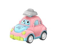 QUXVUIS Coche de Juguete Push and Go para niños pequeños Que Ofrece diversión fácil y Atractiva para cautivar Las Mentes jóvenes. Coches de fricción, Rosa, 7 x 9.3 x 7.8 cm