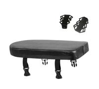 QUXVUIS Cojín para Asiento Trasero de Bicicleta de 17 Pulgadas Que Ofrece soluciones prácticas y cómodas con Almohadillas Suaves para Andar en Bicicleta. Incluye Pedales, Negro, Longitud 30cm