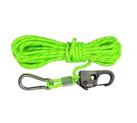 QUXVUIS Colgador de Cuerda de Viento para Carpa de Resistencia con regulador autoblocante Suelto, Ajustable y liviano con trinquete de polea Duradero Colgador, Verde, Longitud 400cm