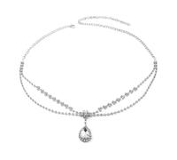 QUXVUIS Colgante de cristal, cadena para la frente, gota de agua, diamantes imitación, joyería para el cabello a la moda, diadema romántica, decoración para mujeres y mujeres