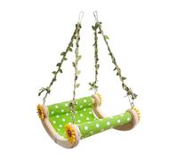 QUXVUIS Columpio para pájaros, Soporte para agapornis, Percha con Forma única Que Proporciona Ocio y Ejercicio para periquitos, Lona Resistente a Las mordeduras, Nido de pájaro, Juguete de para