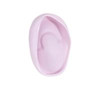 QUXVUIS Cómodas orejeras de peluquería, reutilizables, de silicona, suaves, impermeables, para teñir el cabello, Púrpura, 7.7 x 4.8 x 1.2 cm