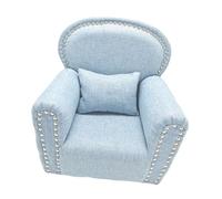 QUXVUIS Cómodos accesorios para fotografía de bebés, mini sofá con texturas suaves que capturan las encantadoras expresiones de los recién nacidos en el estudio, decoración, Azul