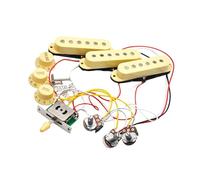 QUXVUIS Componentes del mástil del puente de la guitarra eléctrica. Sonido cálido con pastillas pasivas y cableado que lo hacen más potente y electrizante. Disfrute de un, Amarillo, 120x120x50mm