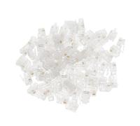 QUXVUIS Conector RJ11 6P2C para Cable telefónico, Compatible con Aplicaciones de Voz, Conector Modular RJ11 6P2C para teléfono.