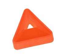 QUXVUIS Conos Triangulares de fútbol de Estructura compacta. Ideales para Entrenamientos de Agilidad y Entrenamientos de Atletismo al Aire Libre, Tanto en Patios en Campos de , Naranja , 18 x 4.5 cm