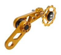 QUXVUIS Convertidor de Tensor de Cadena Bicicleta, estabilizador Bicicleta aleación Aluminio, desviador presión, polea guía Cadena con Cremallera