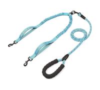 QUXVUIS Correa Grande para Perro con Cuerda de Remolque Alargada de Doble Capa, Resistente y Duradera, Accesorios para Perros, arnés Nailon para Perros y Mascotas, Azul