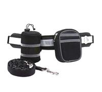 QUXVUIS Correa Reflectante para Correr para un Estilo de Vida Activo, cómodo, Hecha de Nailon y Tela Oxford, Multifuncional, Negro, 144cm