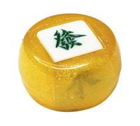 QUXVUIS Dados de Mahjong de Varios Lados: Herramientas efectivas Que Hacen Que Las Noches de Juego Sean más emocionantes y Divertidas. Dados de Mahjong, Oro, 4.35 cm
