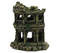 QUXVUIS Decoración de Acuario con Resina, ruinas, Mezcla de Estilos, decoración Acuario para jardín, Paisaje para Que atrae Vida acuática, Adornos la Antigua Roma,