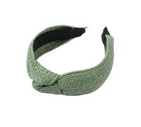 QUXVUIS Diadema Buena elasticidad Crea un estilo encantador Aro para el cabello Fácil de combinar Diadema resistente al desgaste Diseño único, Verde claro