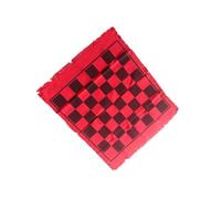 QUXVUIS Diversión educativa y planificación estratégica combinadas en un Juego de ajedrez Internacional portátil para Todas Las Edades. Juego de ajedrez para Viajes al Aire, Rojo