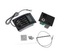 QUXVUIS Ecualizador de guitarra y pantalla LCD. Pastilla para guitarra acústica con afinación automática y manual. Funciones de rendimiento: agudos, medios y graves.