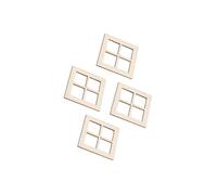 QUXVUIS El Modelo de Marco de Ventana en Miniatura realza los aspectos Decorativos la exhibición miniaturas a Escala 1:12 y la luz aún permanece encendida. Las miniaturas para Madera Pueden ser una