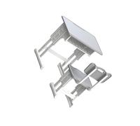 QUXVUIS El Modelo de Muebles en Miniatura de a Escala 1/12 da Vida Vibrante a Las muñecas y Mejora el Tiempo de Juego con escenarios únicos y Divertidos , Gris