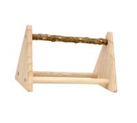 QUXVUIS El Soporte de Juego para Loros fomenta el Juego con una Percha de para Madera para pájaros, un Juguete diseñado para fomentar Mejores Conexiones, sin Taza, 22.4 x 13.5 x 14.3 cm