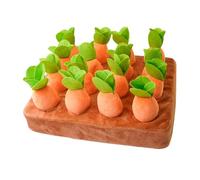 QUXVUIS Encantador Juguete de Peluche de Zanahoria para Perros, Rompecabezas enriquecedor, Hecho con Tela Suave para un Tiempo masticación cómodo, creando alegría para Las Mascotas, Juguete Peluche