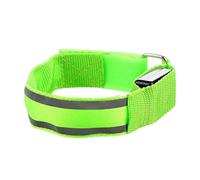 QUXVUIS Equipo Reflectante con luz LED Reutilizable de Larga duración para Correr de Noche Forma Segura y Ver con Poca luz y en Total Oscuridad, Verde