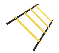QUXVUIS Escalera de Entrenamiento con Bolsa de Transporte, Cuerda para Saltar, escaleras de Velocidad, Nailon Ajustable para Ejercicios al Aire Libre, Equipo de Ejercicios con, Amarillo, 2M