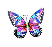 QUXVUIS Escultura de metal vívida con diseño de mariposa para decoración pared en interiores que aporta una sensación natural más fresca al espacio, Estilo D