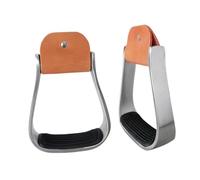 QUXVUIS Estribos Elegantes para Montar a Caballo, estribos de Aluminio Ligeros y Modernos para entusiastas de la equitación, Ligeros para equitación Occidental navideños.