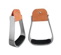 QUXVUIS Estribos Western Elegantes Estribos ecuestres para una Experiencia de equitación Segura Western está Hecho de Aluminio de Primera Calidad Equestrian Ligero