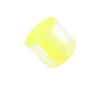 QUXVUIS Estuche Resistente para Guardar Cintas de Gimnasia rítmica, Ideal para guardarlas dondequiera Que vayas, evitando Que se enreden. Ver Estuche para, Amarillo, 7.2 x 6.4 cm